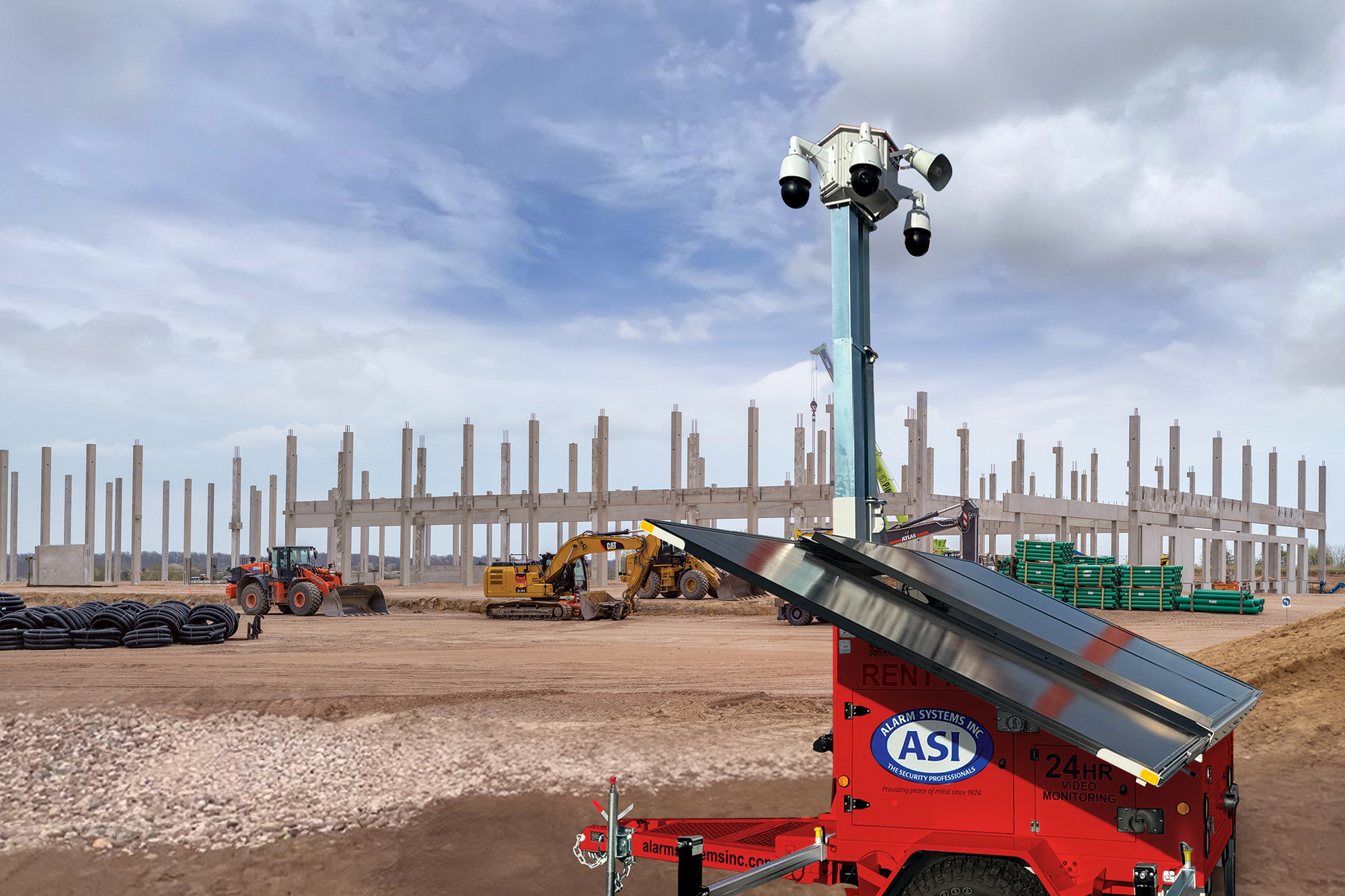 Mobile Security Systems for Construction Sites